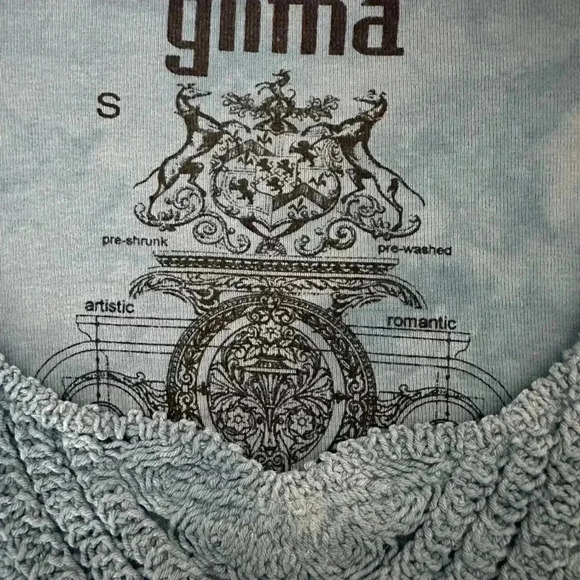 GLIMA 3/4 sleeve tie dye shirt. 100% pre shrunk. Size Small. - Picture 11 of 13